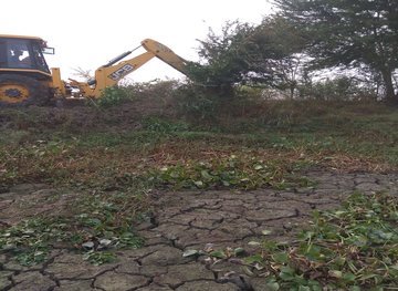 Levelling work at Darbhanga